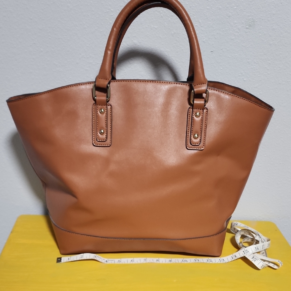 JustFab Chic Brown Tote Bag